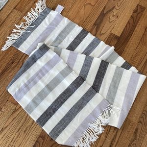 Striped winter scarf